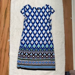 Blue patterned Jessica Howard midi dress